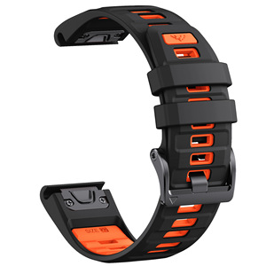 Bracelet de montre en silicone sport 26 mm pour Garmin Fenix E8 47 mm/51 mm/7/7X/6/6X/Epix Pro/<span class=keywords><strong>Enduro</strong></span> <span class=keywords><strong>3</strong></span>, libération rapide, respirant - Product Image 6