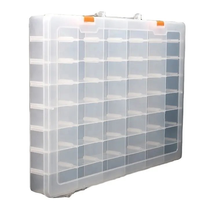 48-Compartment Portable Parts Storage Box Repair Tool Accessories Component Storage Box