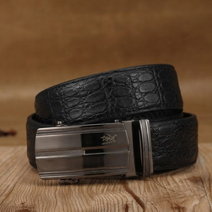 <b>Men</b> Solid Cow Hide Leather <b>Belt</b> Copper Pin Buckle High Strength Breathable Business Casual Formal Waistband - Product Image 2
