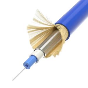 唐虎防鼠咬铠装光纤跳线3米pe袋2芯电缆黄色3m光学落线2芯单模 - Product Image 3