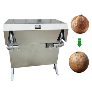 Acero inoxidable Ambos extremos Maquinaria de coco Máquina descascaradora de pulido de coco maduro de alta velocidad Pelador de coco - Product Image 1