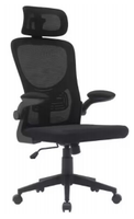 Chaise de bureau ergonomique moderne en maille, réglable en hauteur, pivotante, avec support lombaire et base en plastique, idéale pour le bureau à domicile – Vente directe usine à prix abordable