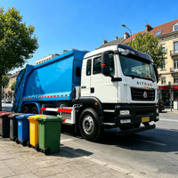 Camion compacteur hydraulique Sitrak 6x4 de 20 mètres cubes neuf pour le transport de déchets municipaux en gros