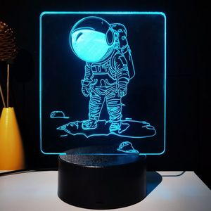 Personnalisé 3D Veilleuse Astronaute Tête En Bas Photo Personnalisée Acrylique Art Pour Adolescent <span class=keywords><strong>Meilleur</strong></span> Ami - Product Image 5