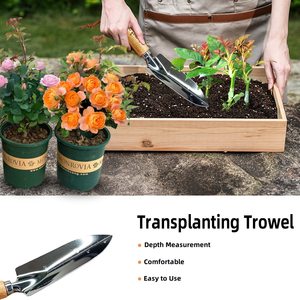 Di alta qualità 5 pz/set Mini impianto <span class=keywords><strong>da</strong></span> giardino Set di strumenti con manico in legno <span class=keywords><strong>da</strong></span> giardinaggio pala rastrello facilmente uso per i bambini - Product Image 2