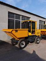 Travaux de Construction Dumper 4x4 roues motrices 3 tonnes 4 wd mini dumper truck Mini avant camion grume Chargeuse tracteur pelleteuse