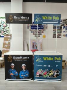 Table de promotion d'équipement d'exposition extérieure de salon professionnel de sports de <span class=keywords><strong>Paris</strong></span> PP/ABS pour le comptoir de nourriture pour des salons commerciaux et des événements - Product Image 4