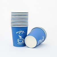 Tasse à mur unique écologique du conteneur 8oz de nourriture à emporter avec la tasse de papier de café de logo