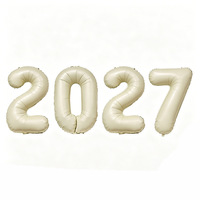 2027 Nummer 16/32/40 Zoll Folienballon für Silvester 2027 Festivalparty-Zubehör