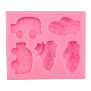 Stampo in Silicone per Decorazione <span class=keywords><strong>Torte</strong></span> e Fondente, Forma Rettangolare 3D, 5 Diversi Motivi, Varie Dimensioni, Design Auto Cosmiche - Product Image 5