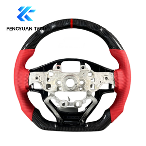 Volant en fibre de carbone, cuir, compatible avec <span class=keywords><strong>Kia</strong></span> <span class=keywords><strong>Sportage</strong></span> Seltos K4 Sorento Carnival Telluride K5 EV6, pièces de modification intérieure - Product Image 3