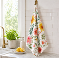 HOSHOM Essuie-vaisselle doux et absorbant en coton, torchons en toile de coton pour la cuisine domestique et l'essuyage quotidien