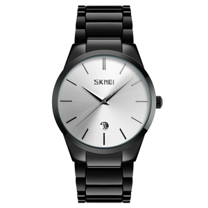 Montre pour homme d'affaires tendance, marque <span class=keywords><strong>Skmei</strong></span> <span class=keywords><strong>9140</strong></span>, mouvement japonais, acier inoxydable, OEM, étiquette privée, montre-bracelet - Product Image 3