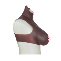 Prothèse mammaire réaliste en silicone homme-femme, plateforme mammaire marron pour Cosplayeurs, Drag Queens et remodelage corporel
