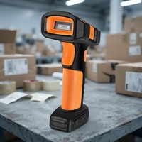 Lector de Códigos de Barras 2D de Largo Alcance, 1280x800 CMOS, Bluetooth Inalámbrico con Base para Recepción en Almacenes