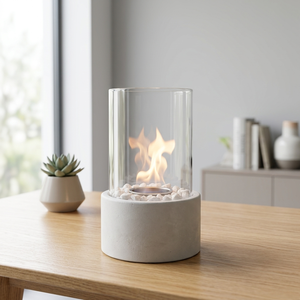 Mini Caminetto a <span class=keywords><strong>Bioetanolo</strong></span> Autoportante da Tavolo, Braciere Portatile <span class=keywords><strong>per</strong></span> Arredamento Appartamento - Product Image 2