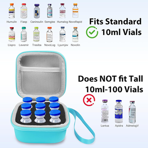Étui de transport pour insuline, support de réfrigérateur, sans accumulateur de froid, pour réfrigérateur à insuline et peptides - Product Image 3