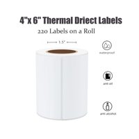 Etiqueta Térmica 4x6, Etiqueta Adhesiva Personalizada, Rollo de Papel de Impresión Térmica Directa, Código de Barras, Etiqueta de Dirección, Etiqueta de Paquete para Logística y Almacén, Etiqueta de Entrega