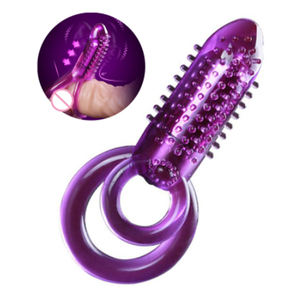 युगल Sextoy भगशेफ मुर्गा लिंग अंगूठी योनि महिला उपकरण ग्रंथियों बुलेट - Product Image 2
