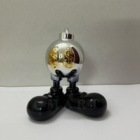Modèle Chrome Dollar Mickey Love pour sculpture artistique, artisanat en résine, décoration intérieure, cadeau de mariage, meuble de salon