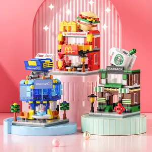 Jouets de <span class=keywords><strong>construction</strong></span> éducatifs de la série <span class=keywords><strong>Mini</strong></span> Shop Business Street View 2025, ensembles de blocs de <span class=keywords><strong>construction</strong></span> de ville, <span class=keywords><strong>mini</strong></span> modèle de briques pour enfants - Product Image 2
