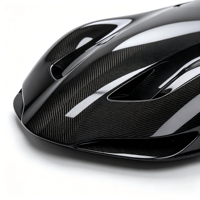 Diffuseur arrière en fibre de carbone sergé 3K pour supercar, finition brillante, découpe de précision, kit carrosserie aérodynamique pour pare-chocs arrière