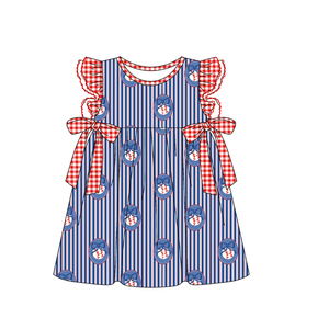 GSD3780 CUSTOM Vestido infantil de boutique para niña con estampado de sandía rosa, vestido al por mayor para bebé, vestido de yoga para niña - Product Image 6