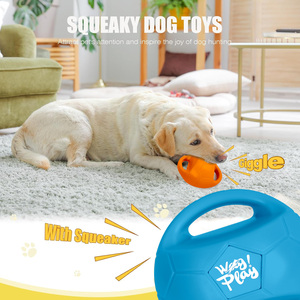 AFP-Jouet à Mâcher Inteactive pour Chien, Jouet à Mâcher en Caoutchouc Durable avec <span class=keywords><strong>2</strong></span> Poignées, avec Son de Giggle - Product Image 3