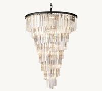 Escalier Moderne Grand Lustre Pendentif Lumières Nordique De Luxe Led Plafond Éclairage K9 Grand Lustre En Cristal pour Salon