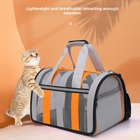 Sac de transport pliable pour animaux de compagnie, grand espace, respirant, en maille Oxford, pour chat et chien, idéal pour l'extérieur