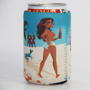 Katlanabilir süblimasyon içecek soğutucu özel baskı logo neopren kutu içecek tutucusu promosyon reklam tatil tarzı hediye - Product Image 2