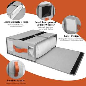 Organisateur <span class=keywords><strong>de</strong></span> literie pliable <span class=keywords><strong>de</strong></span> <span class=keywords><strong>grande</strong></span> taille <span class=keywords><strong>pour</strong></span> couvertures, organisateur <span class=keywords><strong>de</strong></span> linge pliable <span class=keywords><strong>pour</strong></span> ensemble <span class=keywords><strong>de</strong></span> <span class=keywords><strong>housse</strong></span> <span class=keywords><strong>de</strong></span> <span class=keywords><strong>couette</strong></span> - Product Image 2