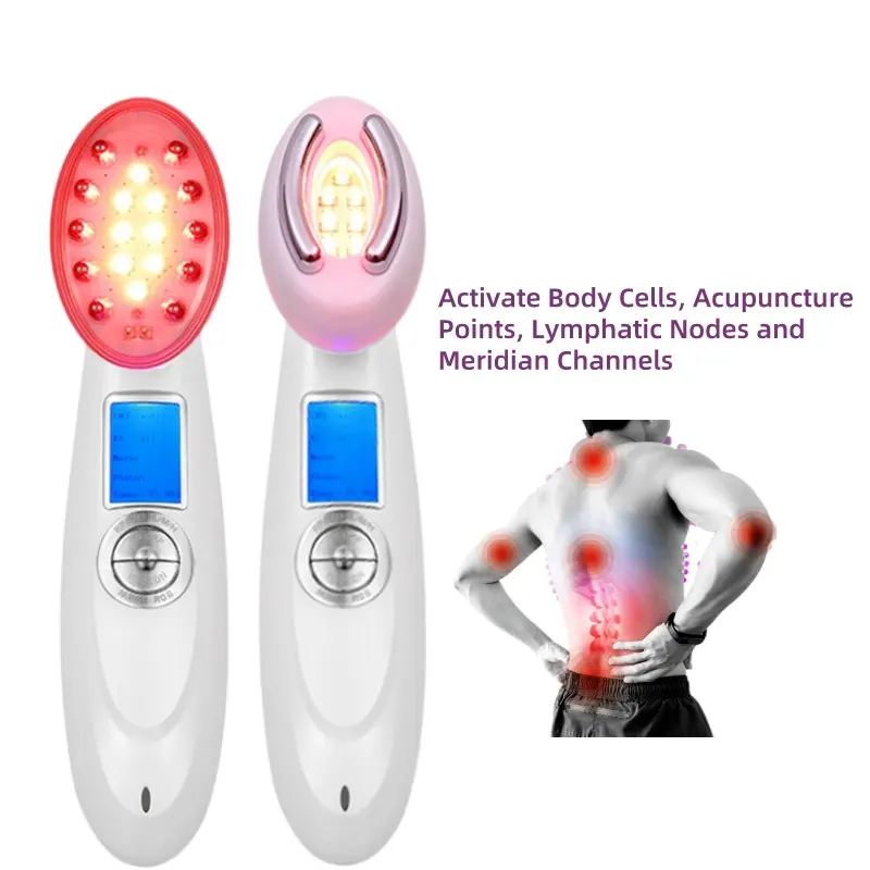 New Arrive machine body healthcare LED lights photon EMS Electric Palm Pain Massager Machine Digital Therapy