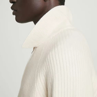 Pull Homme en Tricot Basique Décontracté à Demi-Zip, Couleur Unie, pour l'Automne, de Haute Qualité