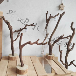 Solid Wood <b>Tree</b> Branch Display <b>Stand</b> For Jewelry And Decorations - Product Image 1