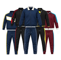 Ensemble de survêtement de football pour homme TF626 vert matcha, veste et pantalon à fermeture éclair intégrale, idéal pour les clubs de football et les commandes d'équipes