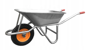 Carretilla de rueda de construcción de plástico y acero, resistente, colorida, gran oferta, artículos de envío - Product Image 3