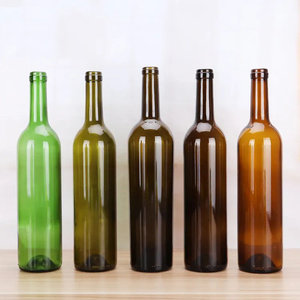 <span class=keywords><strong>Botella</strong></span> de vino de cristal de 750ml vacía de alta calidad a <span class=keywords><strong>precio</strong></span> de fábrica con corcho para almacenamiento de vino tinto - Product Image 4