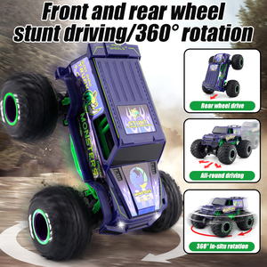 Vehículo de acrobacias con rotación de 360° y ruedas grandes, 15 km/h, control remoto <span class=keywords><strong>2</strong></span>.4G, camión trepador, juguetes <span class=keywords><strong>Roblox</strong></span> para niños - Product Image 2