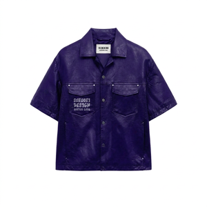 เสื้อแจ็คเก็ตหนัง PU แขนยาว พิมพ์ลายกราฟิก โลโก้ OEM/ODM ตามสั่ง ปี 2026  แบบซิปปิด  ไซส์ใหญ่  ใส่ได้ทั้งชายและหญิง กันน้ำ ระบายอากาศได้ดี - Product Image 1