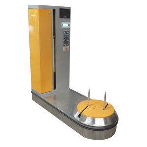 Machine d'emballage automatique hydraulique pour film étirable plastique, pour applications alimentaires et chimiques, et emballage de bagages d'aéroport - Product Image 5