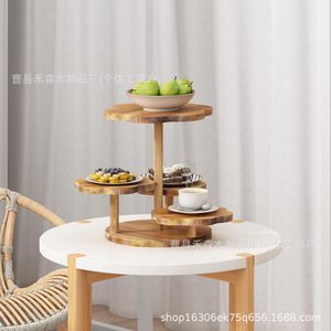 Torre de Cupcakes de Madera con Forma de Flor, 4 Niveles, Soporte Multiusos para Postres de Cumpleaños - Product Image 2
