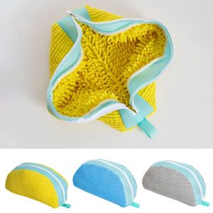 Sac de lavage pour chaussures en microfibre épaissie en forme d'arc, protection pour lavage en machine, anti-déformation, outil de nettoyage pour baskets - Product Image 3