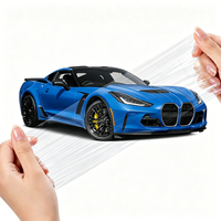 Film transparent en TPU noir, film PPF pour voitures, film protecteur de peinture