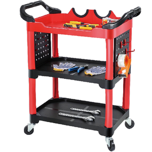 Özelleştirilmiş haddeleme alet arabası PP plastik 3 raf atölye aracı sepeti arabası araçları ile ve oto tamir araba yıkama için kullanılır - Product Image 5