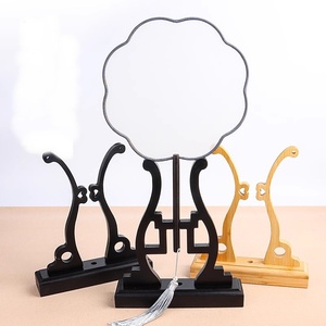 Hand lüfterst änder Holz Robuster Klapp lüfterst änder Runder Lüfter Display Basis halter Home Office Tisch Platzieren Sie das Werbe geschenk - Product Image 1