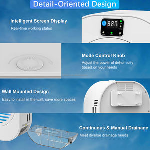 New Arrival Portable <b>Dehumidifier</b> with Digital Humidity Display Dust Filter System Portable Drying <b>Dehumidifiers</b> Ultra Quiet - Product Image 5