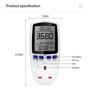 Digital Smart Voltage Wattmeter Power Monitor Analyzer Billing Household Socket Electronic Power Meter