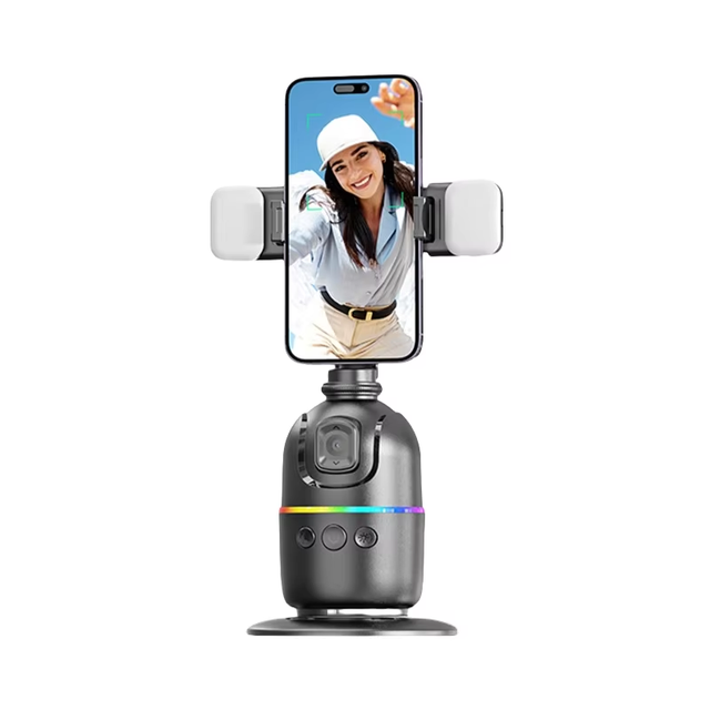 360 AI Face Recognition No APP Selfie Gimbal Stabilizer Camera Automatic Face Tracking Desktop Gimbals stick for shooting