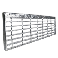 Grille en acier galvanisé durable, anti-corrosion, pour escalier extérieur, marche d'escalier d'entrepôt, plateforme industrielle, garantie 3 ans